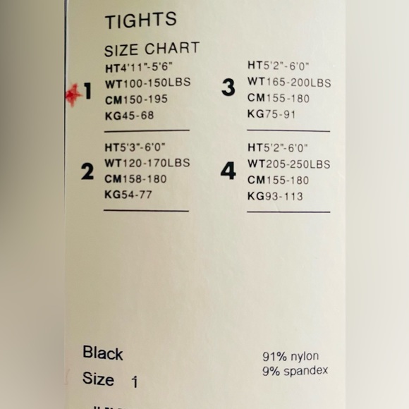 HUE TIGHTS, NWT 3:BLACK, NAVY, GRAPHITE HEATHER (DK GRAY) Sz 1*  MSRP $42 - Picture 2 of 2